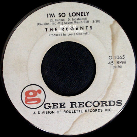 The Regents - Barbara-Ann / I'm So Lonely side B