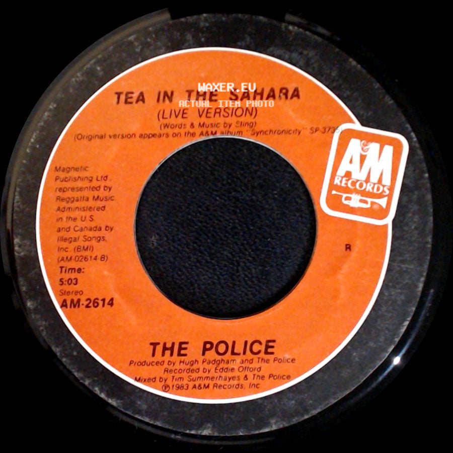 The Police - Wrapped Around Your Finger / Tea In The Sahara (Live Version) side B