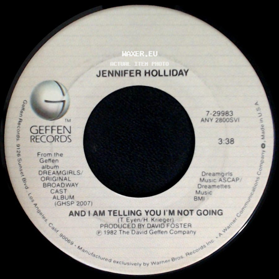 Jennifer Holliday / Cleavant Derricks, Loretta Devine, Jennifer Holliday, Sheryl Lee Ralph - And I Am Telling You I'm Not Going / Fake Your Way To The Top side A