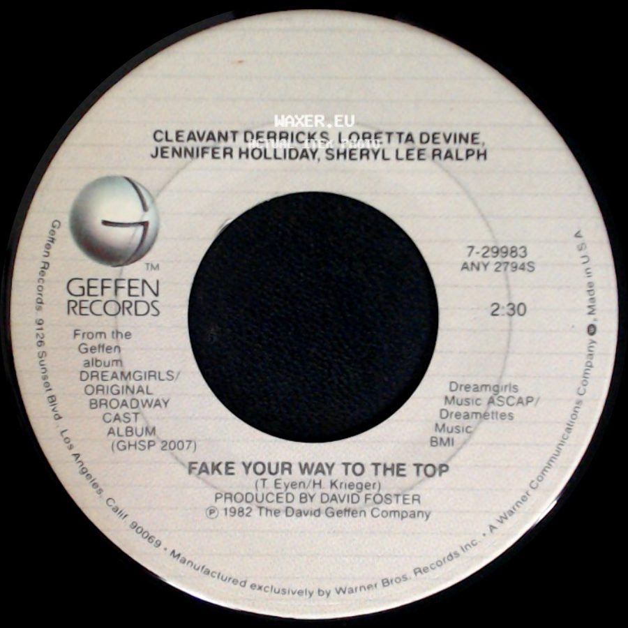 Jennifer Holliday / Cleavant Derricks, Loretta Devine, Jennifer Holliday, Sheryl Lee Ralph - And I Am Telling You I'm Not Going / Fake Your Way To The Top side B