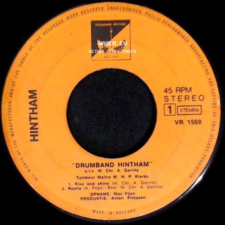 Drumband Hintham - Unknown Title A / Unknown Title B side A