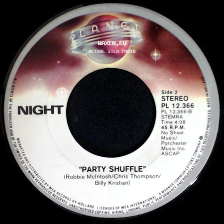 Night - Hot Summer Nights / Party Shuffle side B
