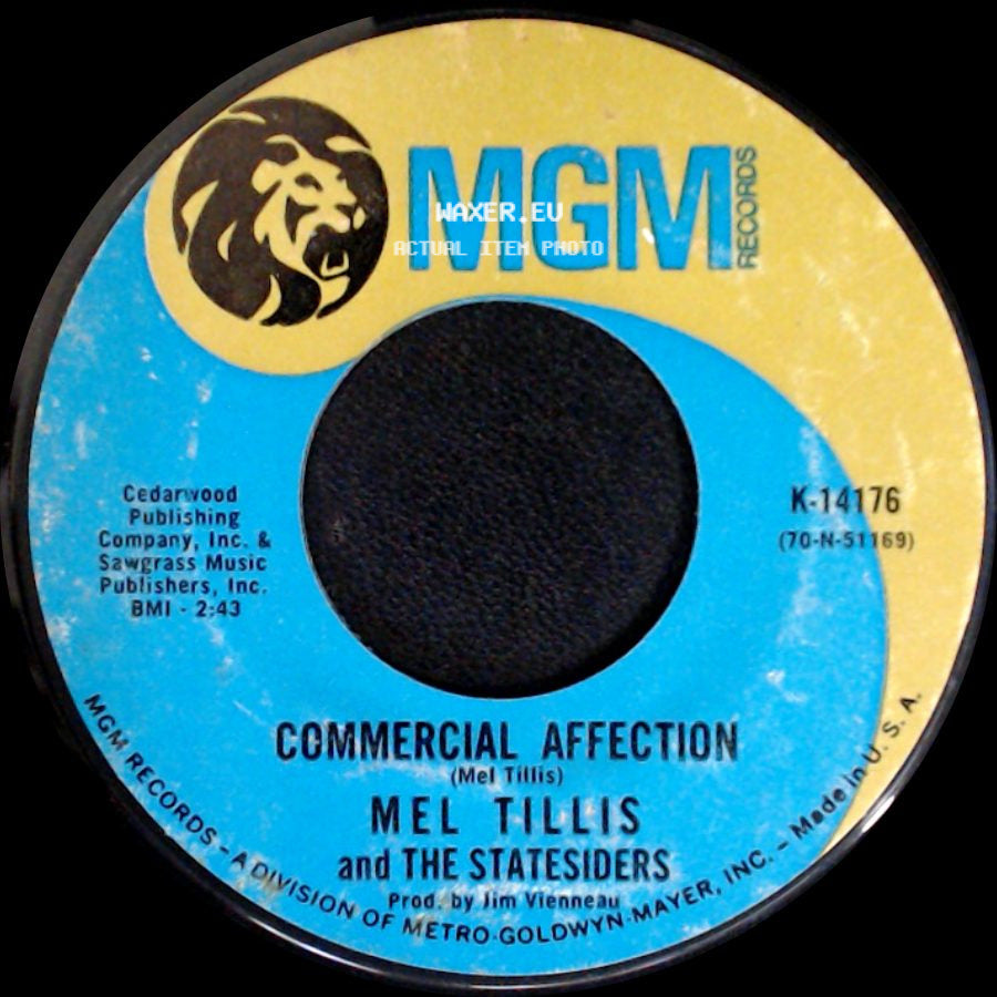 Mel Tillis And The Statesiders - I Thought About You / Commercial Affection side B