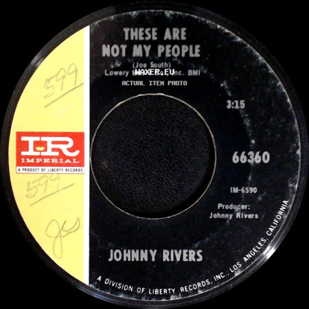 Johnny Rivers - Going Back To Big Sur / These Are Not My People side B