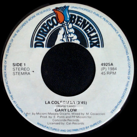 Gary Low - La Colegiala (3'45) / Equador (Instr.) side A