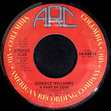 Deniece Williams - A Part Of Love / It's Gonna Take A Miracle side A