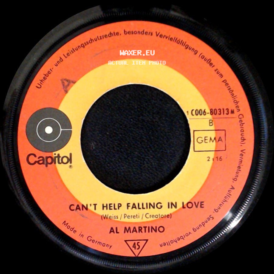 Al Martino - My Lovely Juanita / Can't Help Falling In Love side B