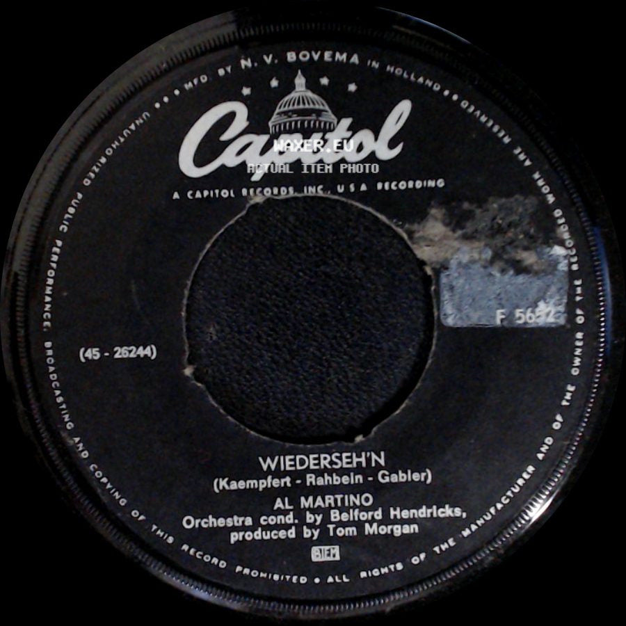 Al Martino - Wiederseh'n / The Minute You're Gone side A
