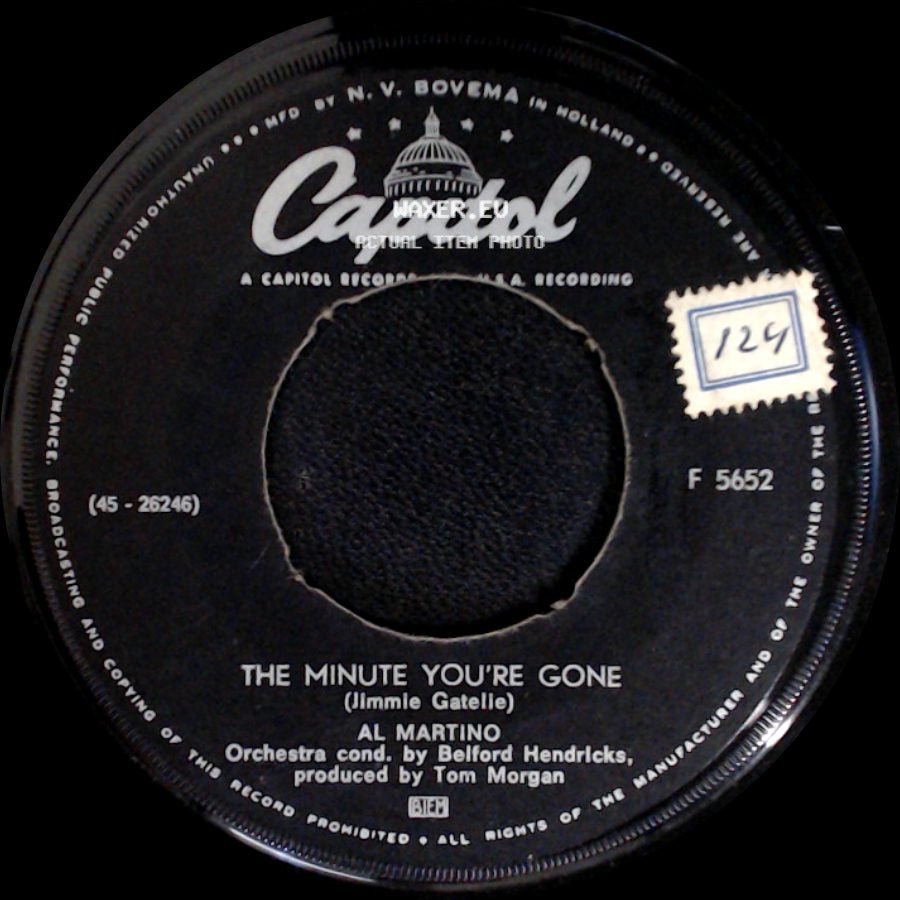 Al Martino - Wiederseh'n / The Minute You're Gone side B