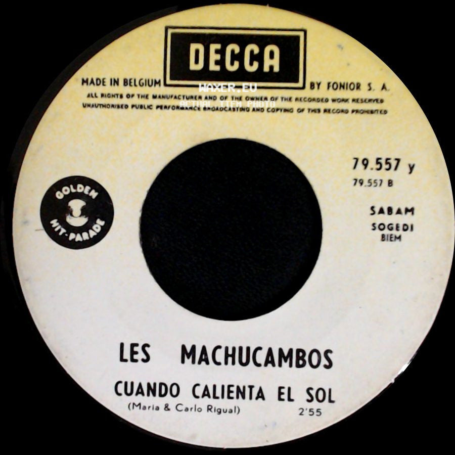 Les Machucambos - Cuando Calienta El Sol / Pepito side A