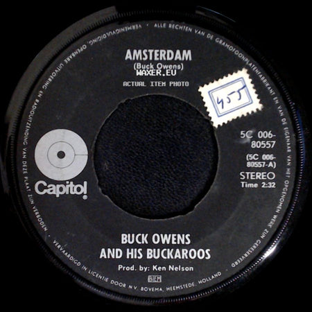Buck Owens And His Buckaroos - The Wind Blows Every Day In Oklahoma / Amsterdam side B