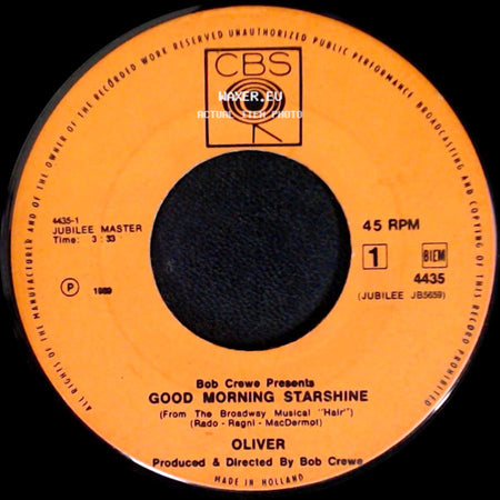 Oliver - Good Morning Starshine / Can't You See side A
