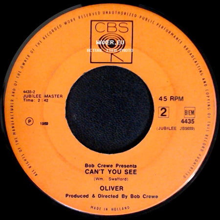 Oliver - Good Morning Starshine / Can't You See side B