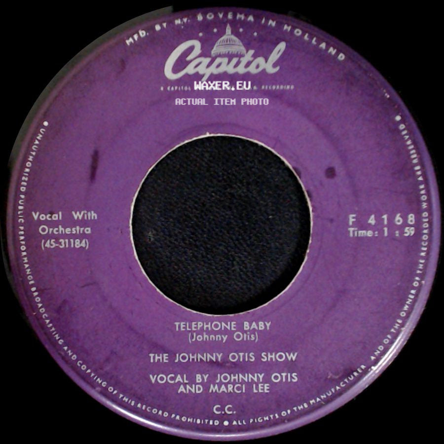 The Johnny Otis Show - Castin' My Spell / Telephone Baby side B