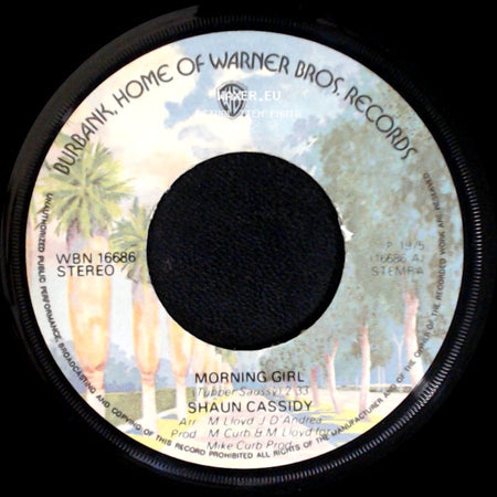 Shaun Cassidy - Morning Girl / I Wanna Be With You side A
