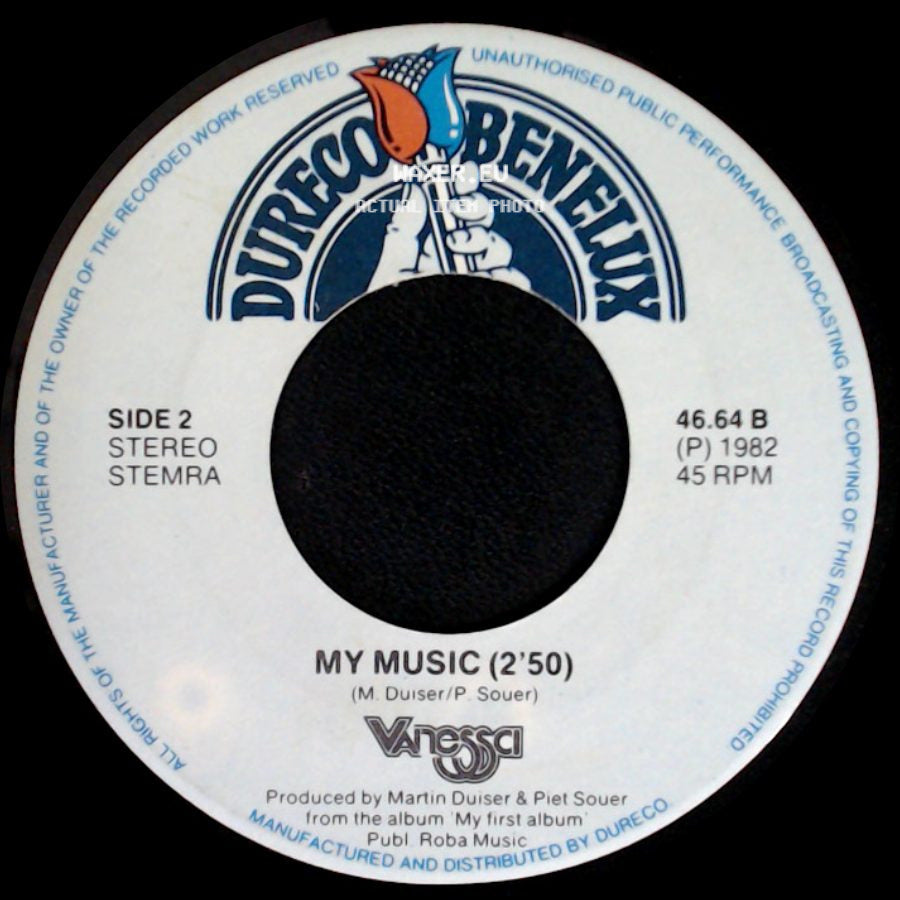 Vanessa - Cheerio / My Music side B
