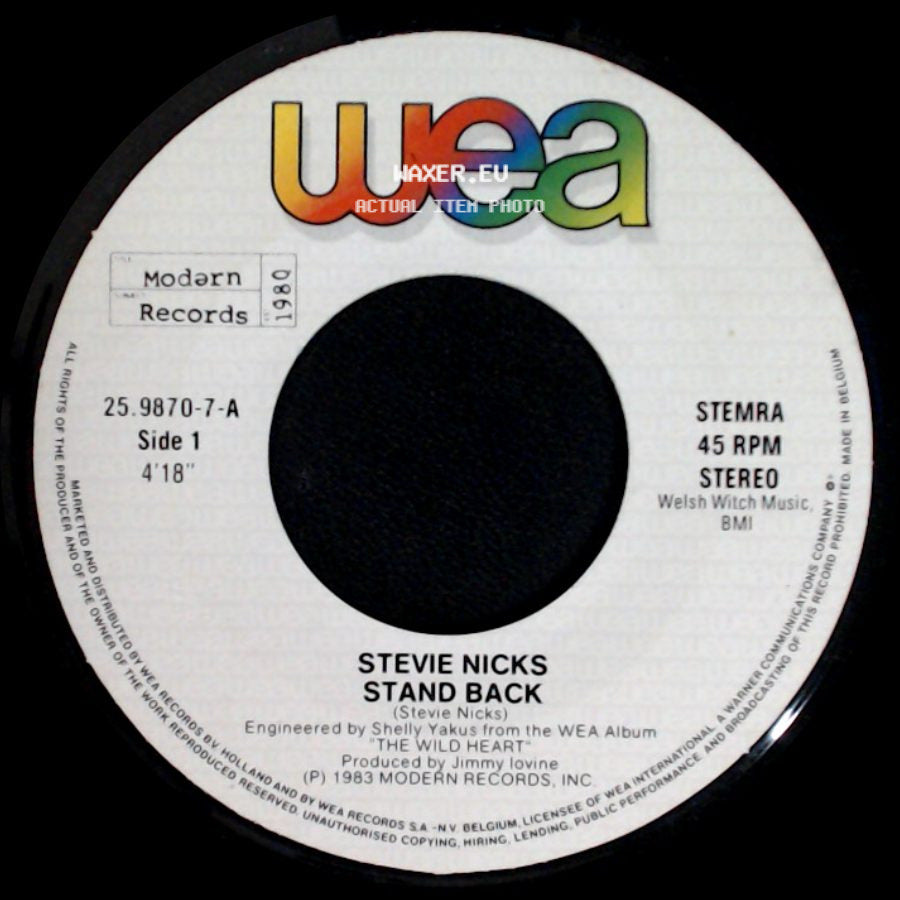 Stevie Nicks - Stand Back / Garbo side A