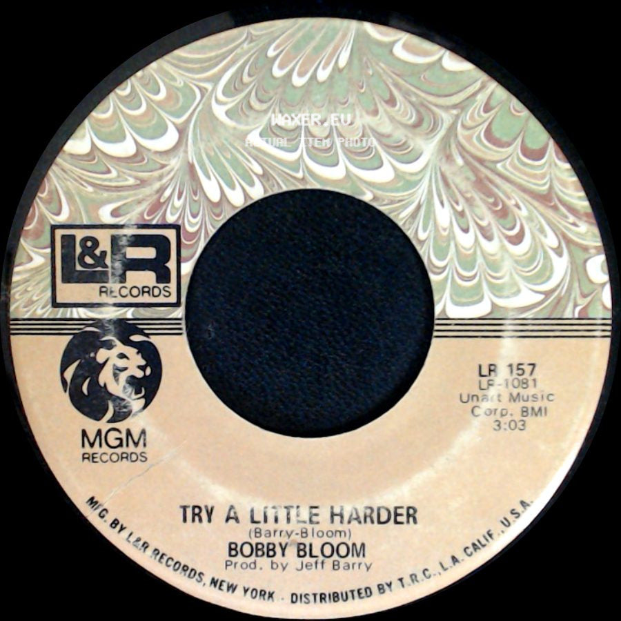 Bobby Bloom - Try A Little Harder / Montego Bay side A
