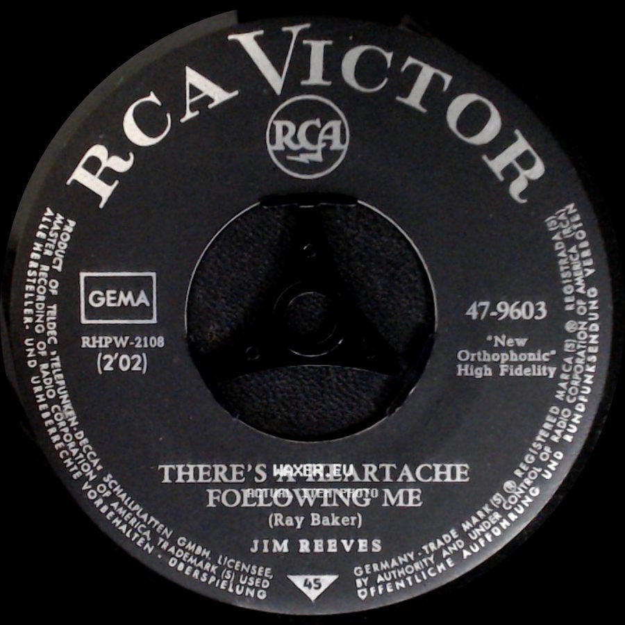 Jim Reeves - There's A Heartache Following Me / Rosa Rio side A