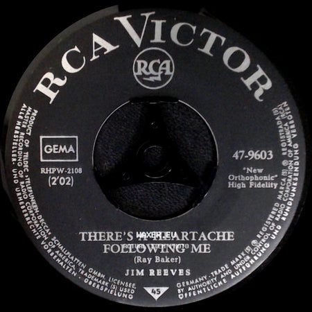 Jim Reeves - There's A Heartache Following Me / Rosa Rio side A