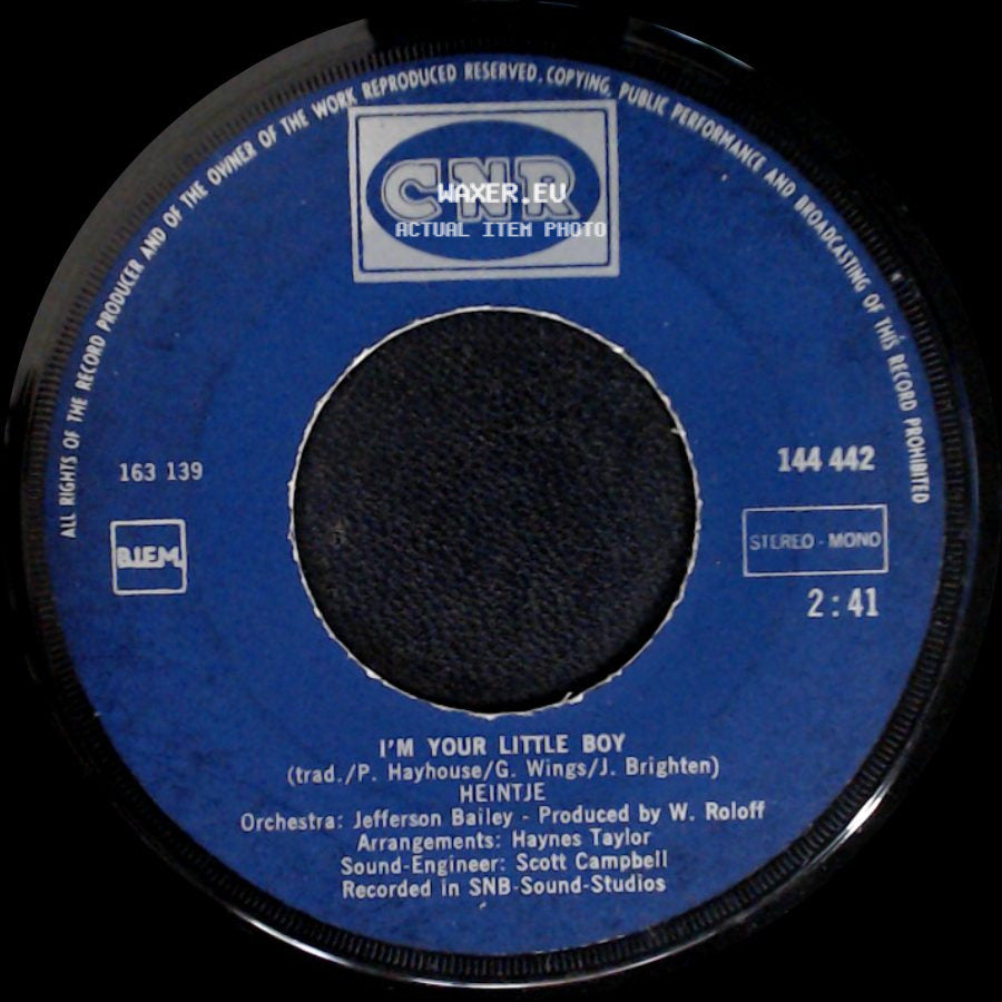Heintje - I'm Your Little Boy / Two Little Stars side A
