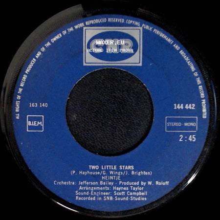 Heintje - I'm Your Little Boy / Two Little Stars side B