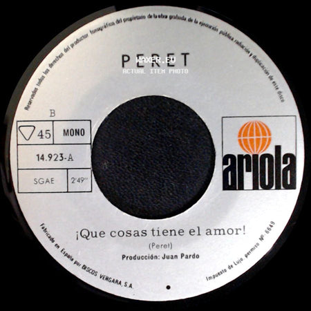 Peret - Borriquito... / ¡Que Cosas Tiene El Amor! side B