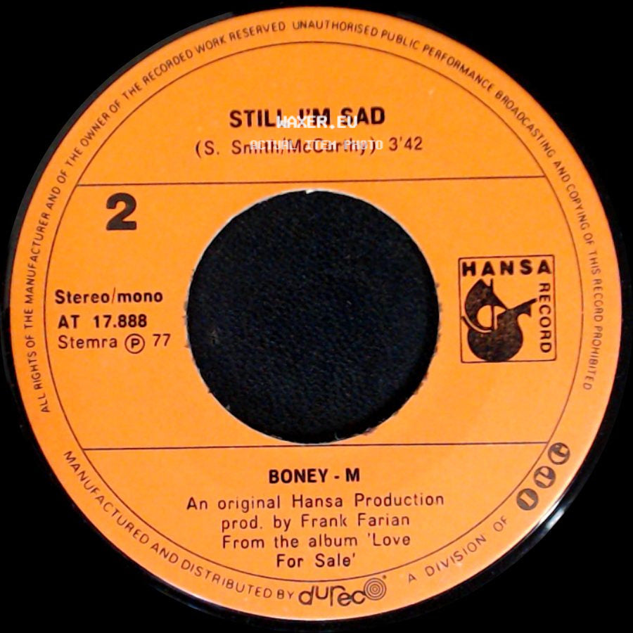 Boney - M - Still I'm Sad / Ma Baker side A