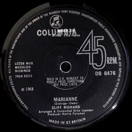 Cliff Richard - Marianne / Mr. Nice side A