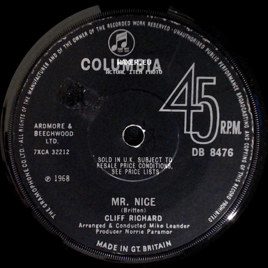 Cliff Richard - Marianne / Mr. Nice side B