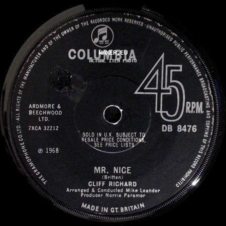 Cliff Richard - Marianne / Mr. Nice side B