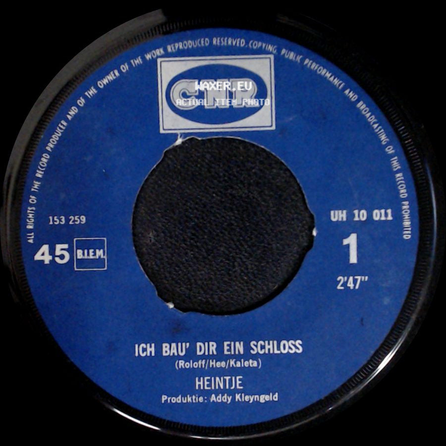 Heintje - Ich Bau' Dir Ein Schloss / Du Sollst Nicht Weinen side A