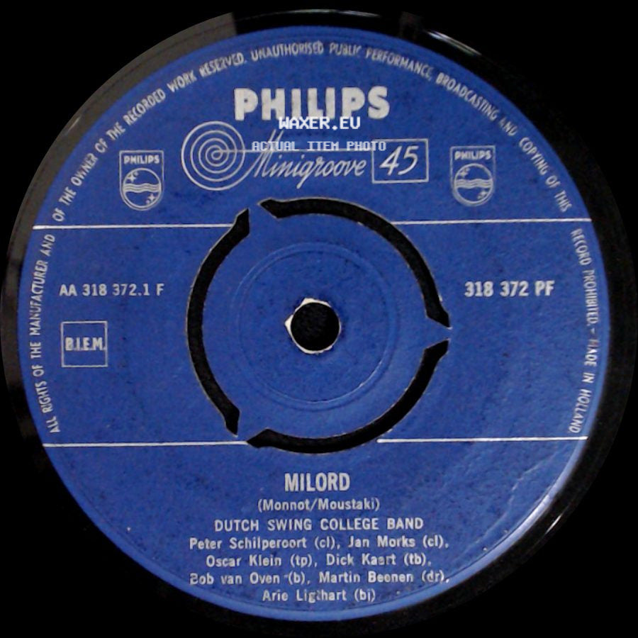 Dutch Swing College Band - Milord / Waltzing Matilda side A