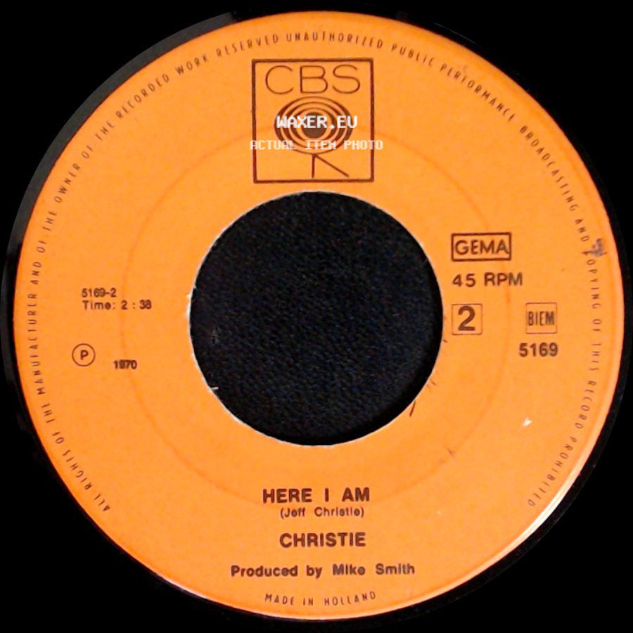 Christie - Here I Am / San Bernadino side A