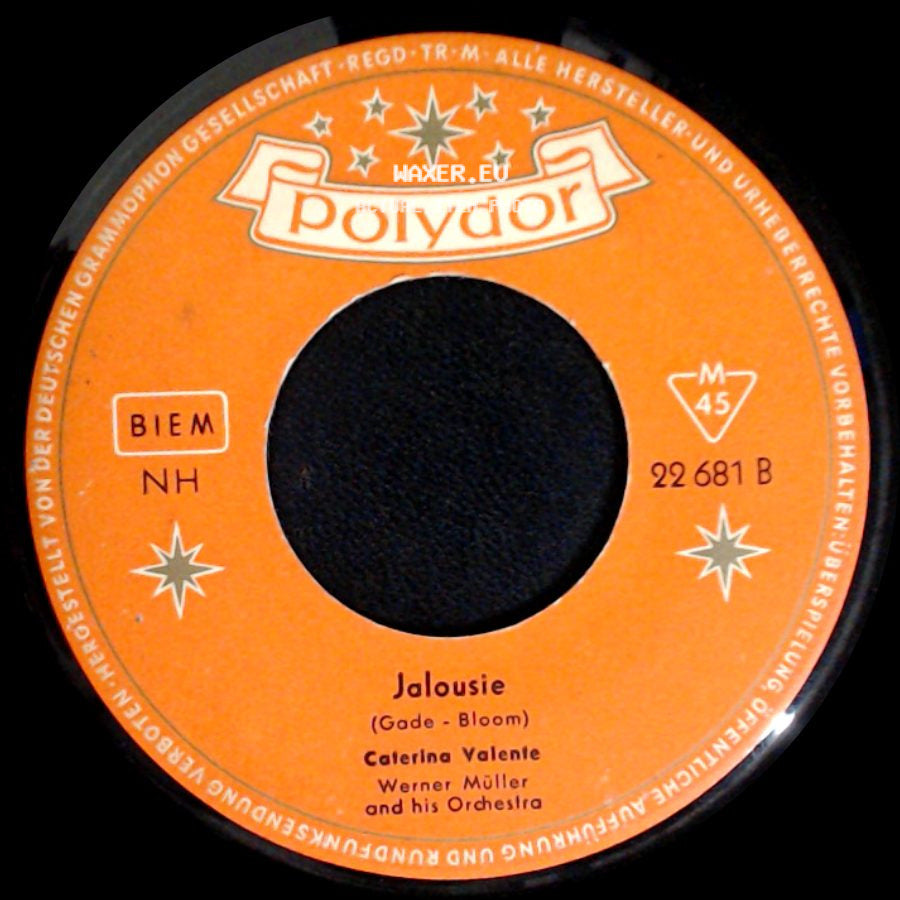 Caterina Valente / Caterina Valente Werner Müller And His Orchestra - Jalousie / The Breeze And I (Andalucia) side A