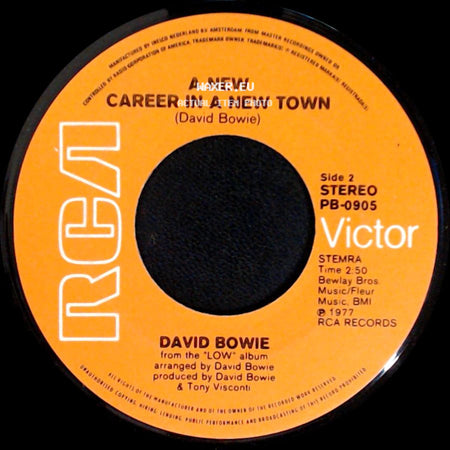 David Bowie - Sound And Vision / A New Career In A New Town side B
