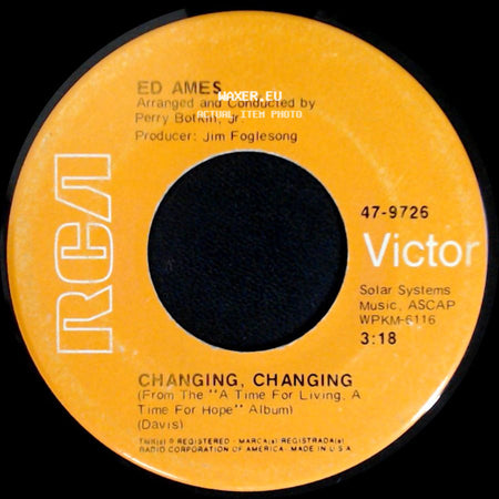 Ed Ames - Six Words / Changing, Changing (From The "A Time For Living, A Time For Hope" Album) side B