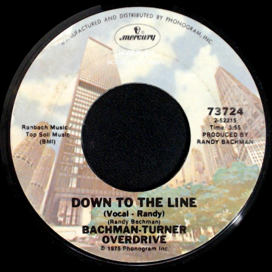 Bachman-Turner Overdrive - She's A Devil / Down To The Line side B