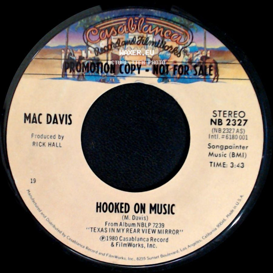 Mac Davis - Hooked On Music / Hooked On Music side B