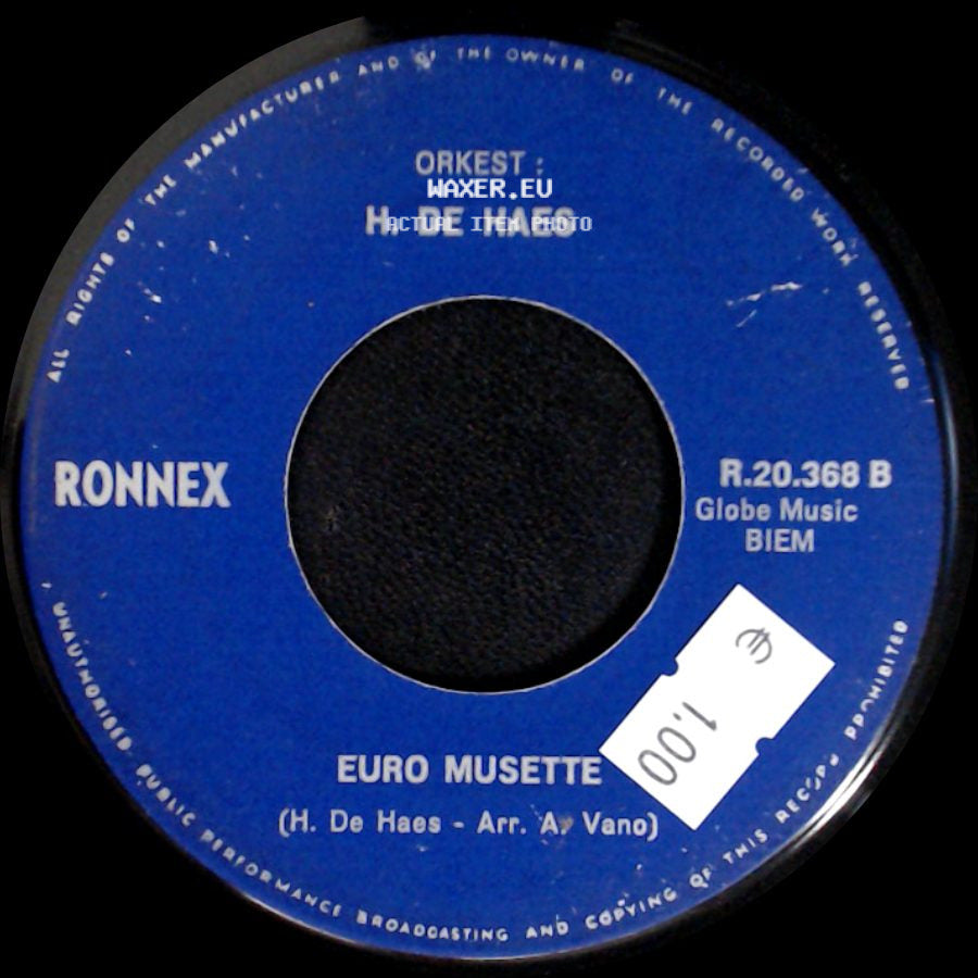 H. De Haes - Euro Musette / Euro Paso side A