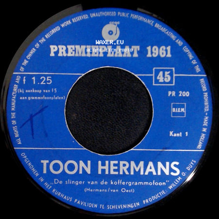 Wim Kan / Toon Hermans - De Pattefoon / De Slinger Van De Koffergrammofoon side B