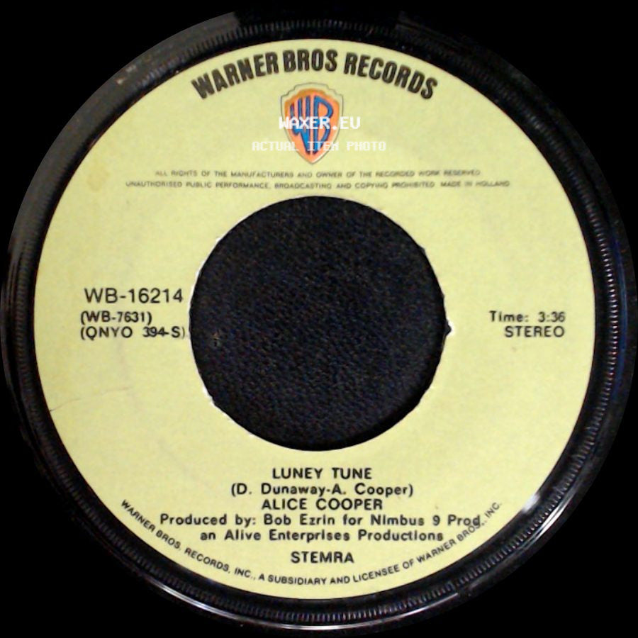 Alice Cooper - Luney Tune / Elected side A