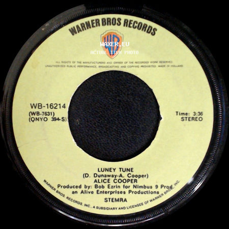 Alice Cooper - Luney Tune / Elected side A