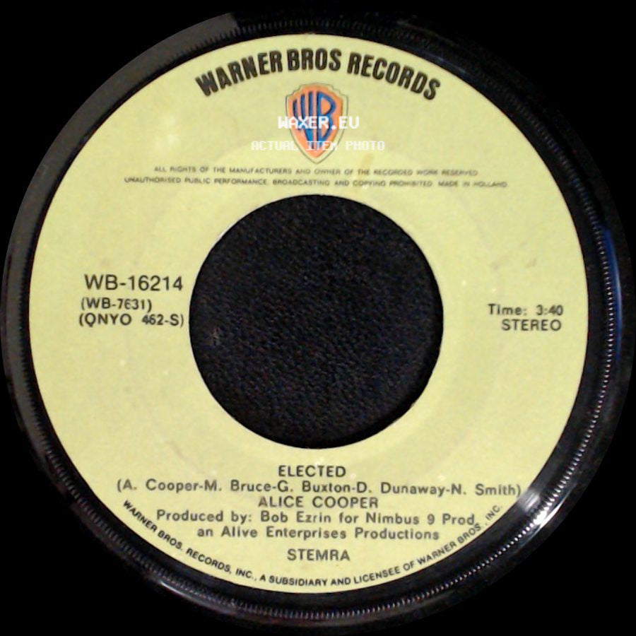 Alice Cooper - Luney Tune / Elected side B