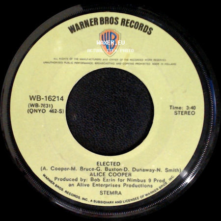 Alice Cooper - Luney Tune / Elected side B
