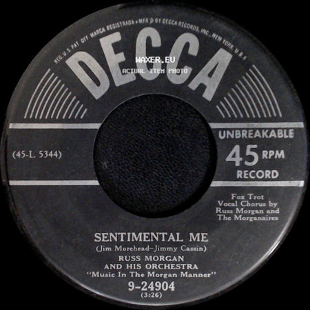 Russ Morgan And His Orchestra - Sentimental Me / Copper Canyon side A
