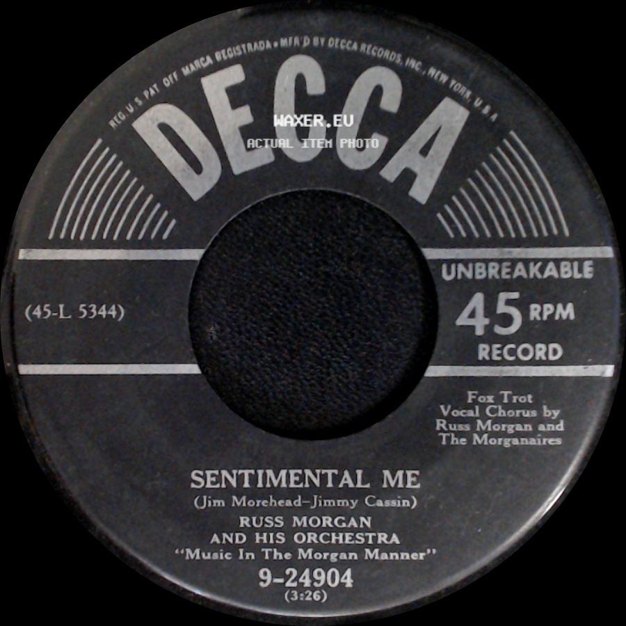 Russ Morgan And His Orchestra - Sentimental Me / Copper Canyon side A