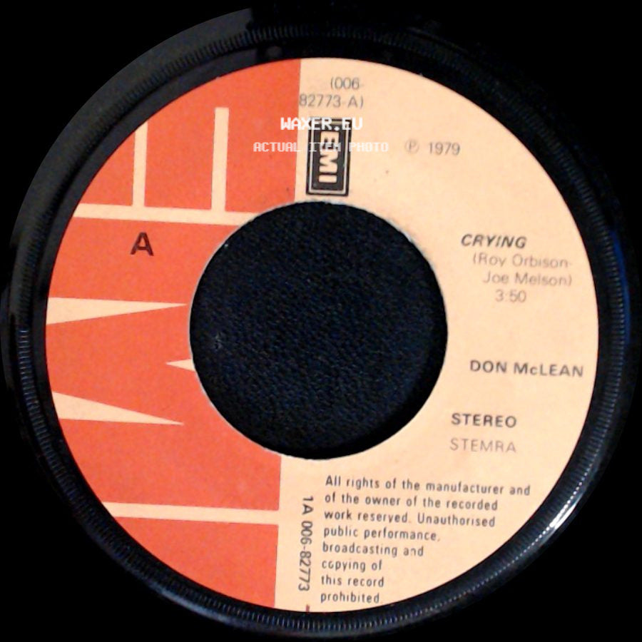 Don Mclean - Crying / Genesis (In The Beginning) side A