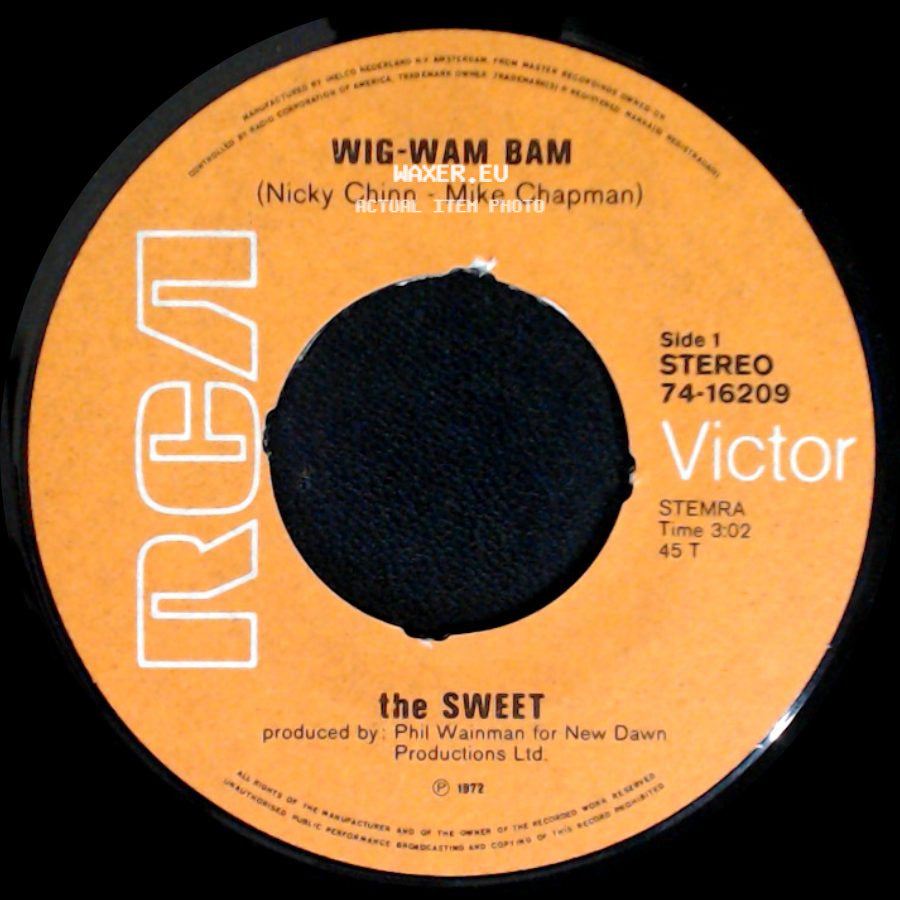 The Sweet - Wig-Wam Bam / New York Connection side A