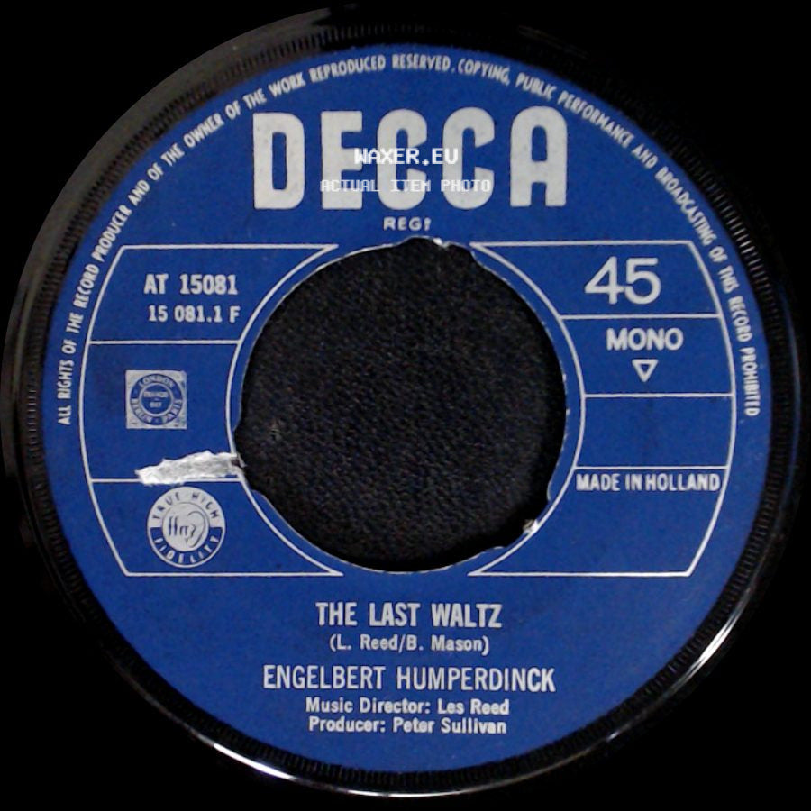 Engelbert Humperdinck - The Last Waltz / That Promise side A